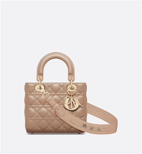 dior lady beige|small lady dior bag price.